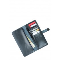 Leather wallet Medium Purse blue