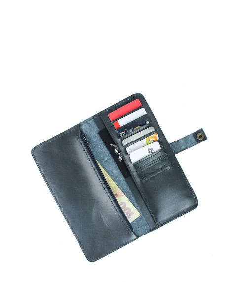 Шкіряне портмоне Medium Purse синій
