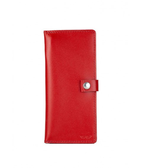 Leather wallet Medium Purse red