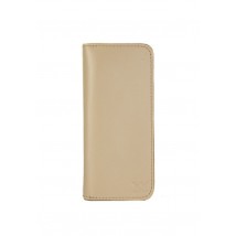 Leather wallet Middle beige