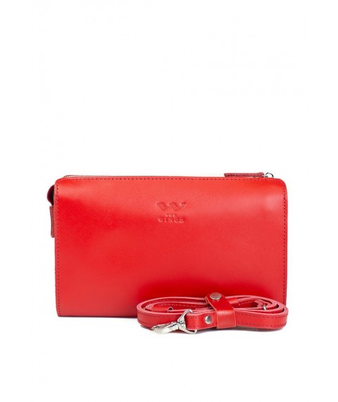 Women's leather mlatch red