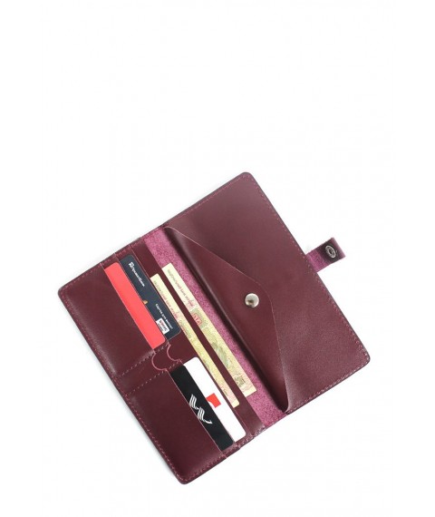 Leather travel case 2.0 wine
