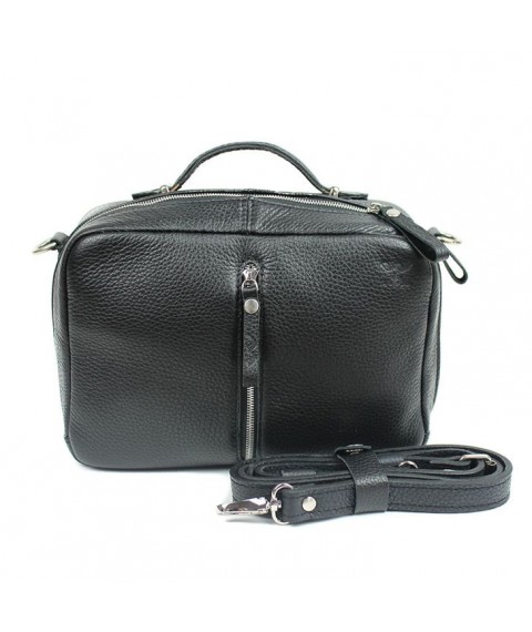 Women's leather bag Avenue black flotar