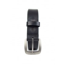 Leather belt 30 mm black