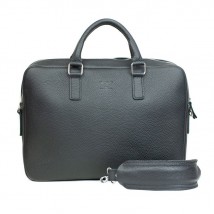Leather business bag Briefcase 2.0 black flotar