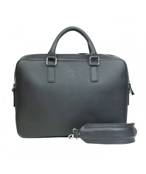Шкіряна ділова сумка Briefcase 2.0 чорний флотар