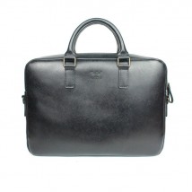 Кожаная деловая сумка Briefcase 2.0 черный сафьян