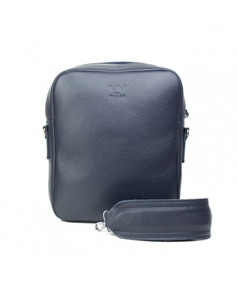 Leather bag Challenger S blue flotar