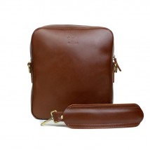 Challenger S leather bag light brown
