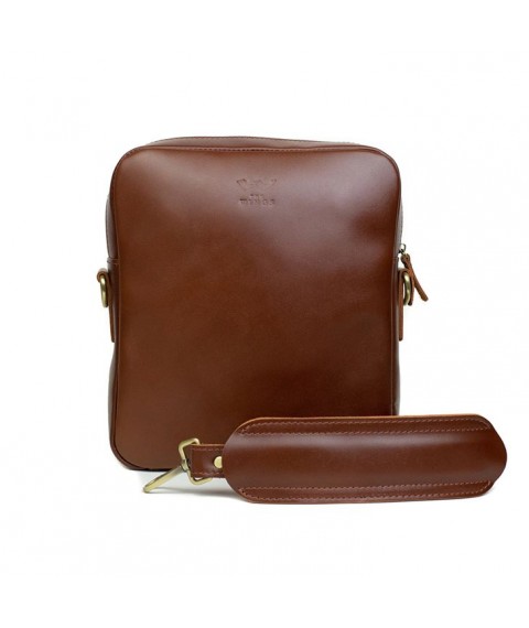 Challenger S leather bag light brown