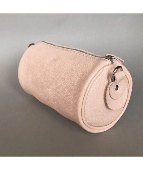 Leather belt bag-crossbody Cylinder powder flotar