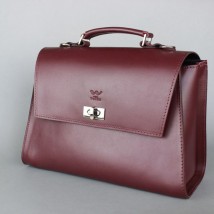 Women's leather bag Classic burgundy