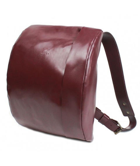 Leather backpack Cloud S burgundy