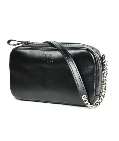Faith leather bag black
