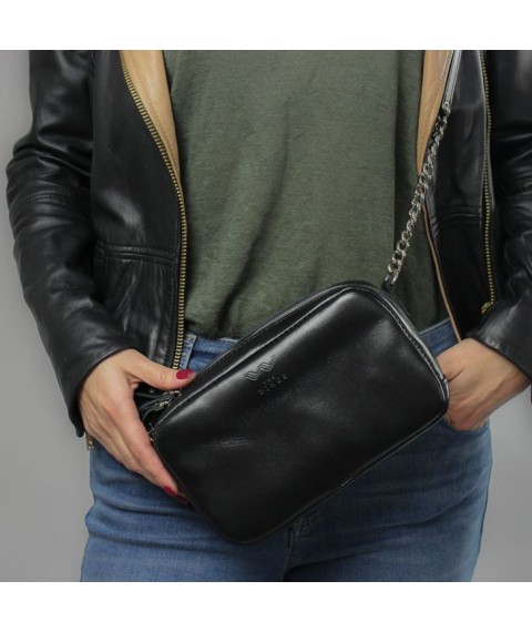 Faith leather bag black