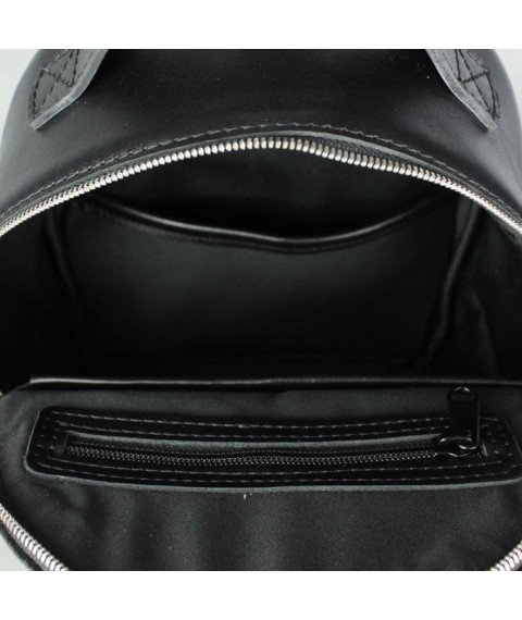 Leather backpack Groove S black