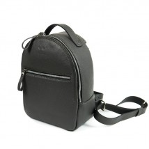 Leather backpack Groove S graphite