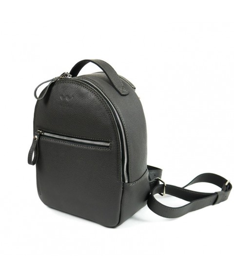 Leather backpack Groove S graphite