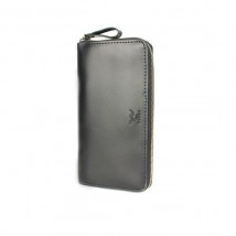 Шкіряне портмоне Keeper zip чорний