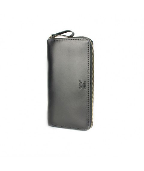 Шкіряне портмоне Keeper zip чорний