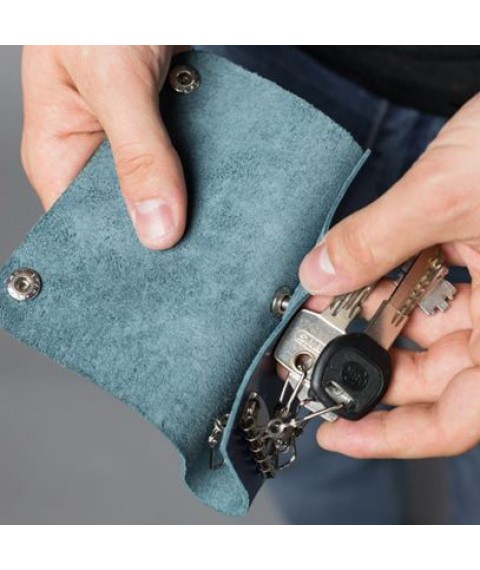 Шкіряна ключниця Key Keeper синя