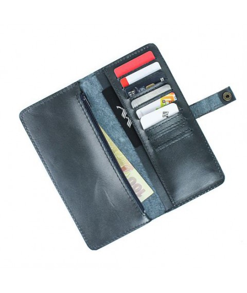 Шкіряне портмоне Medium Purse синій
