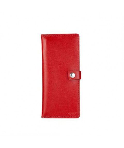 Leather wallet Medium Purse red