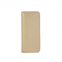 Leather wallet Middle beige