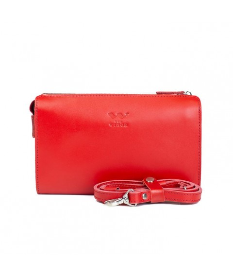 Women's leather mlatch red