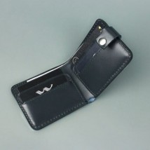 Шкіряне портмоне Mini 2.0 синє