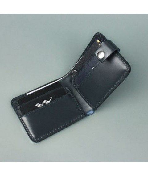 Leather wallet Mini 2.0 blue