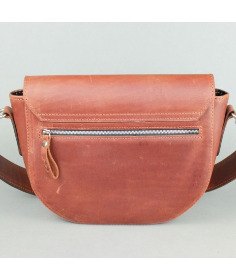 Women's leather bag Ruby L light brown vintage