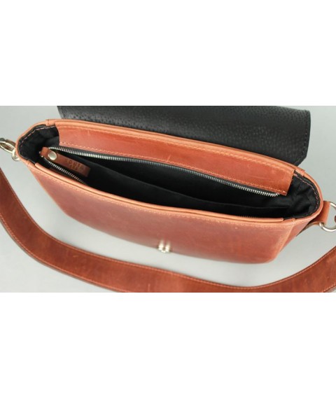 Women's leather bag Ruby L light brown vintage