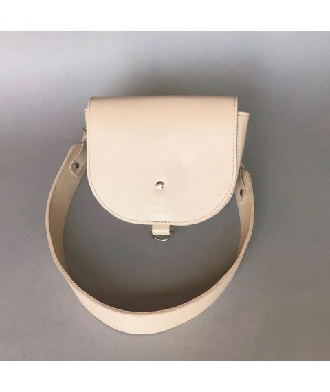 Women's leather bag Ruby S beige