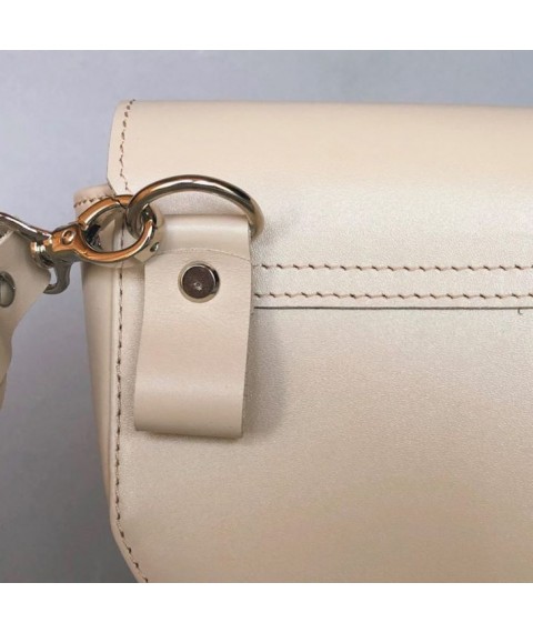 Women's leather bag Ruby S beige
