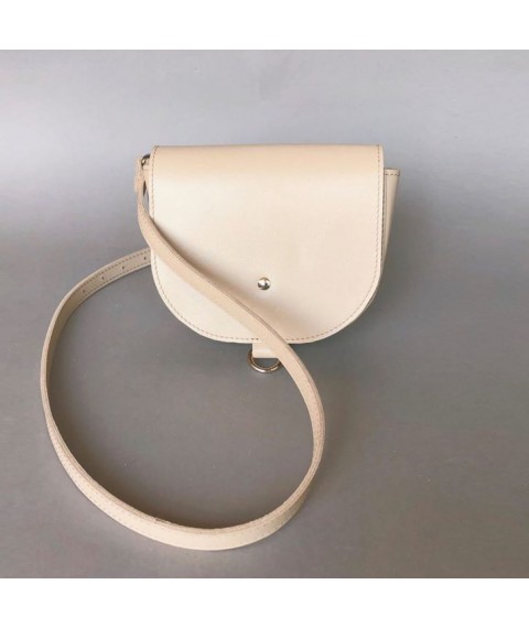 Women's leather bag Ruby S beige