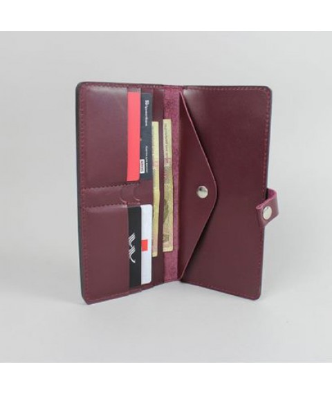 Leather travel case 2.0 wine