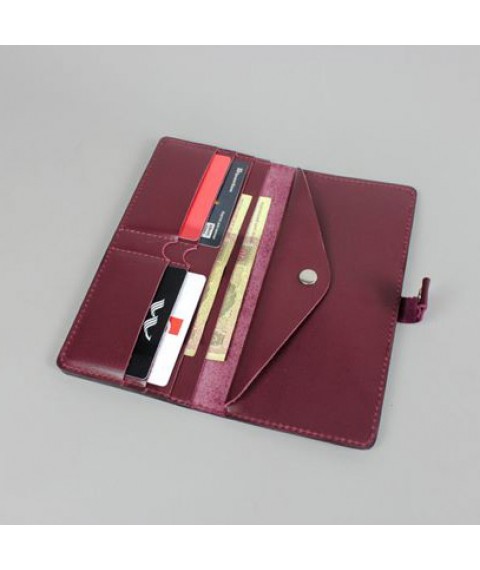 Leather travel case 2.0 wine