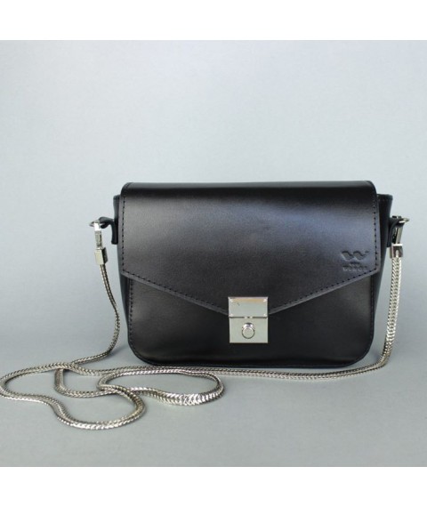 Women's leather handbag Yoko black