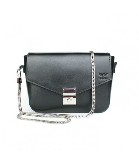 Women's leather handbag Yoko black