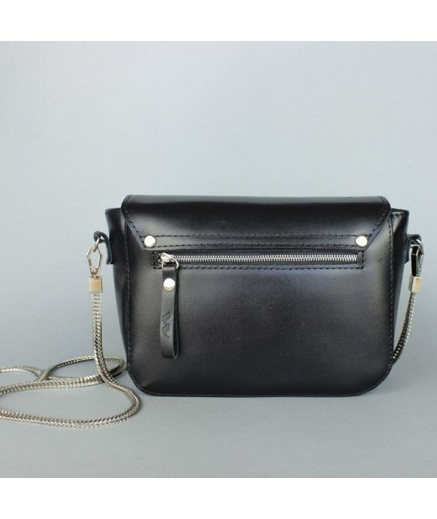 Women's leather handbag Yoko black