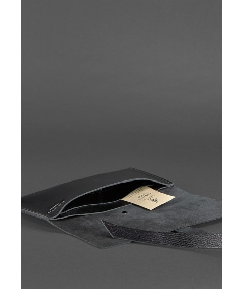 Leather travel case Voyager 1.2 Black Blackwood
