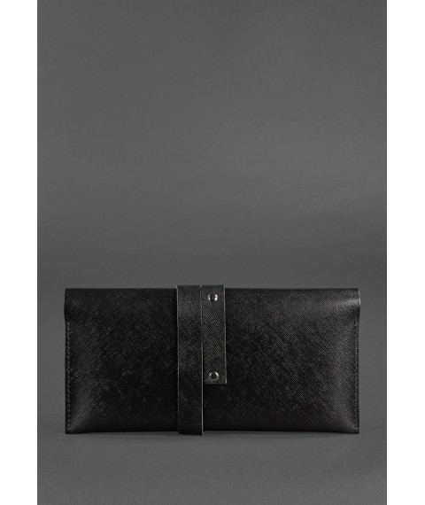 Leather travel case Voyager 1.2 Black Blackwood