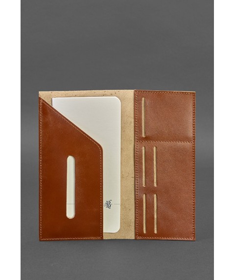 Leather travel case 3.1 light brown