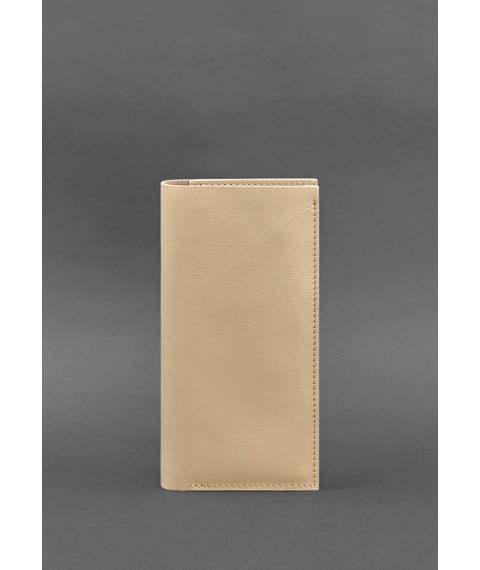 Leather travel case 3.1 light beige