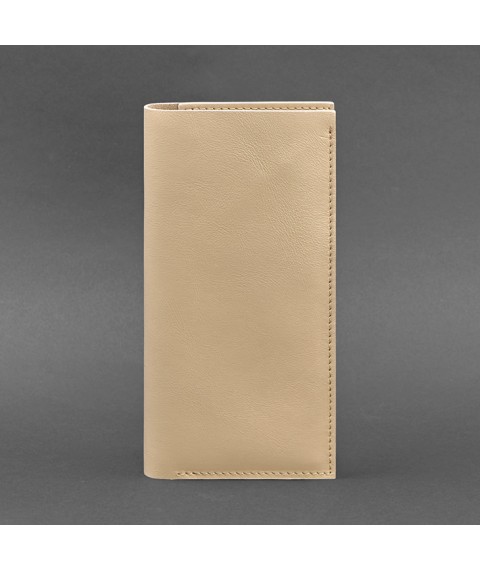 Leather travel case 3.1 light beige