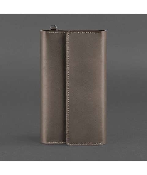 Leather clutch organizer (Travel case) 5.1 dark beige