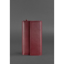 Leather clutch organizer (Travel case) 5.1 burgundy