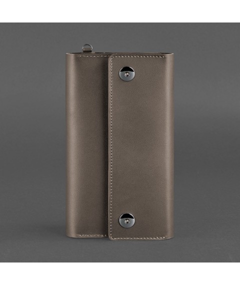 Leather clutch organizer (Travel case) 5.0 dark beige