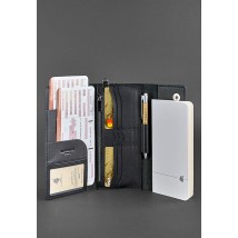 Leather clutch organizer (Travel case) 5.0 black